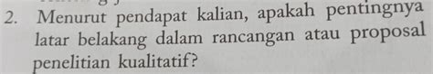 Pentingnya Latar Belakang Proposal Penelitian