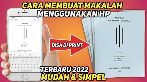 Cara Membuat Makalah di HP iPhone