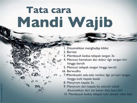 Tata Cara Mandi Besar yang Benar dan Sah