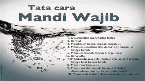 Tata Cara Mandi Wajib Laki-Laki