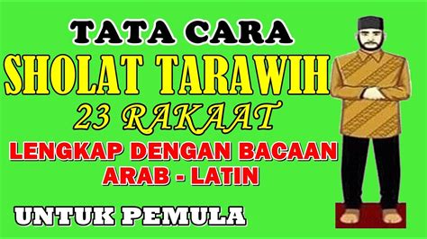 Tata Cara Shalat Tarawih