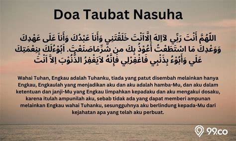 Doa Shalat Taubat