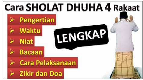 Tata Cara Sholat Dhuha 4 Rakaat Secaligus